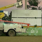 Edesur electrifica e ilumina estadio de softbol Rafael Segura, en Comendador, Elías Piña