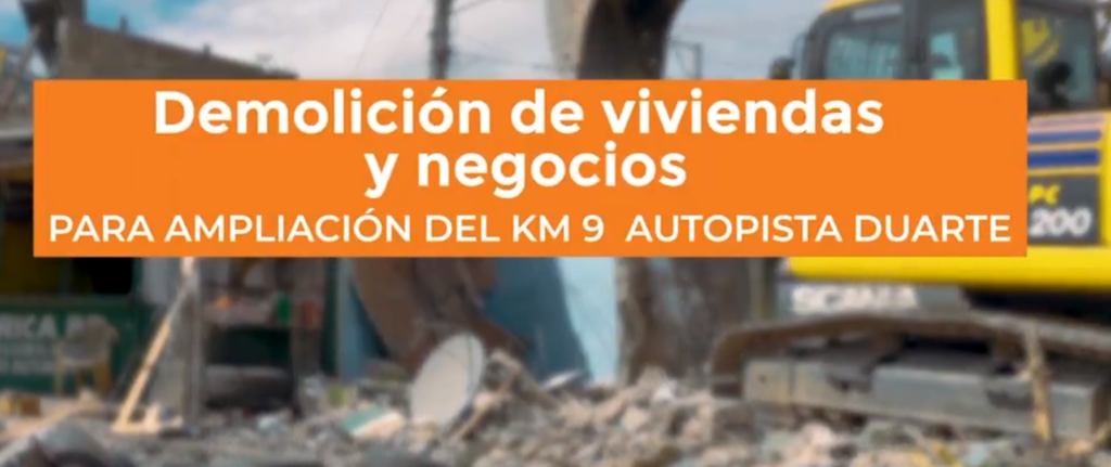 @RDMOPC inicia trabajos de demolición de las propiedades que afectan la ampliación y recobstrucción del KM9