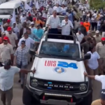 @EscarletBenzan en san francisco de Macorís con Alex, @LuisAbinader y @DavidColladoM