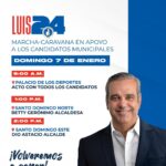 @LuisAbinader va para la calle. Marcha caravana del PRM y aliados en apoyo a los candidatos municipales.
