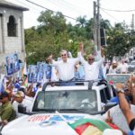 @luisAbinader recorre la comunidad de Boca Chica acompañando sus candidatos municipales