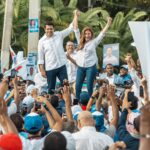 @CarolinaMejiaG agradece a @DavidColladoM por el apoyo de siempre para nuestra capital #CarolinaAlcaldesa2024