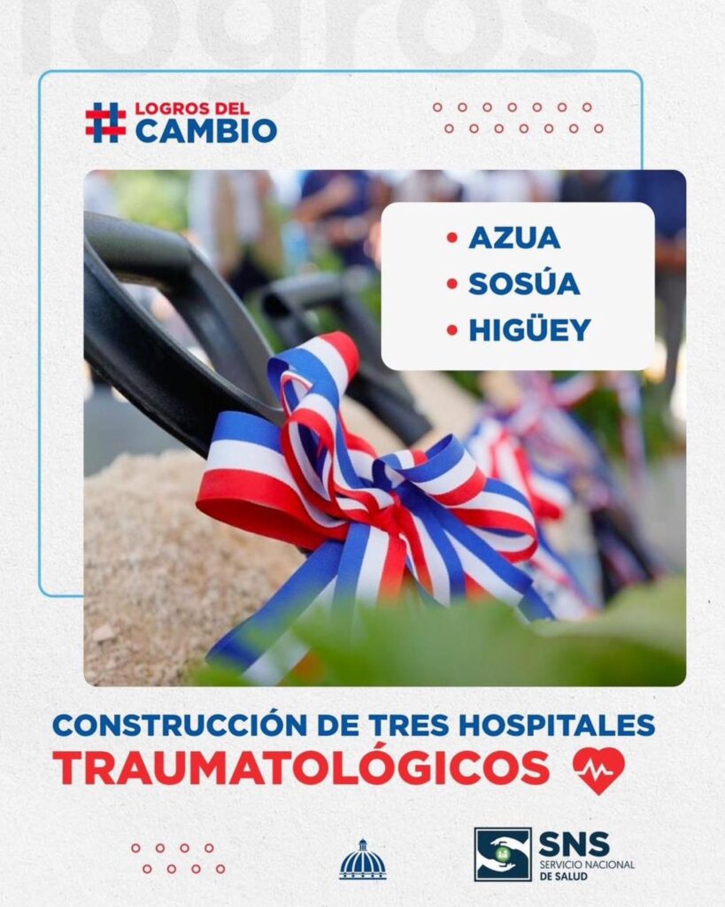 @DrMarioLama “Nuevos Hospitales Traumatológicos en Azua, Sosúa e Higüey Beneficiarán a Miles”