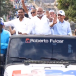 @RobertoFulcar concluye exitosa marcha-Caravana en Valverde Mao en compañía de Yohendy Jiménez