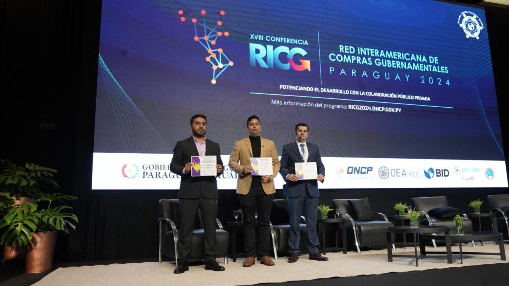 Dirección General de Contrataciones Públicas recibe premio internacional a la Innovación en Compra Pública