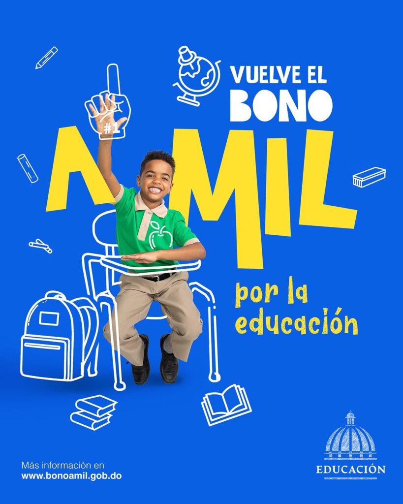 @EducacionRDo Vuelve el bono a MIL por la Educación