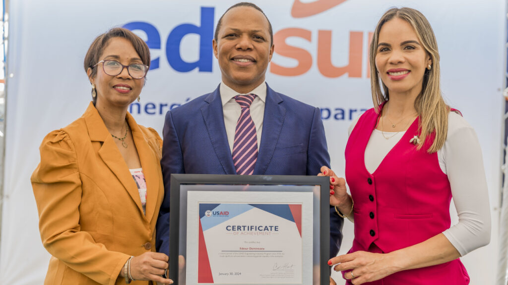 Usaid reconoce a Edesur como un socio valioso por sus políticas de igualdad de género