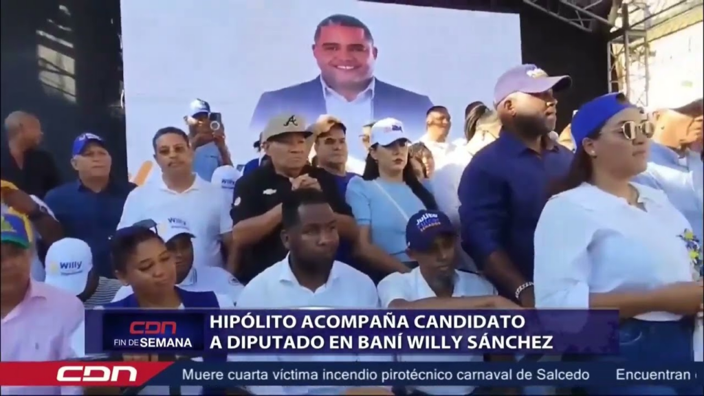 Hipólito Mejía @llegopapa acompaña candidato a diputado en Baní Willy Sánchez