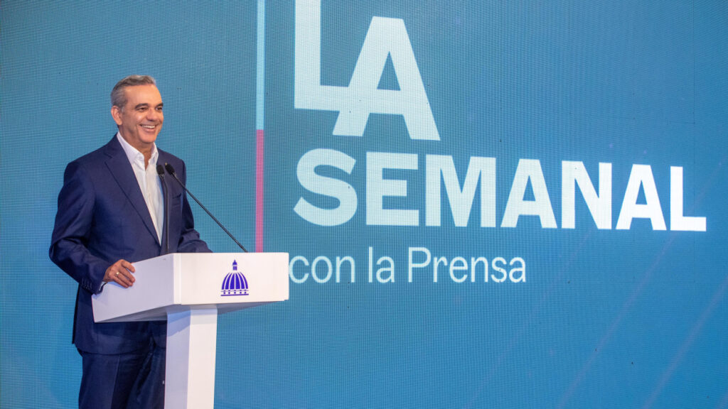 Presidente Abinader realizará este lunes encuentro LA Semanal con la Prensa desde Santiago