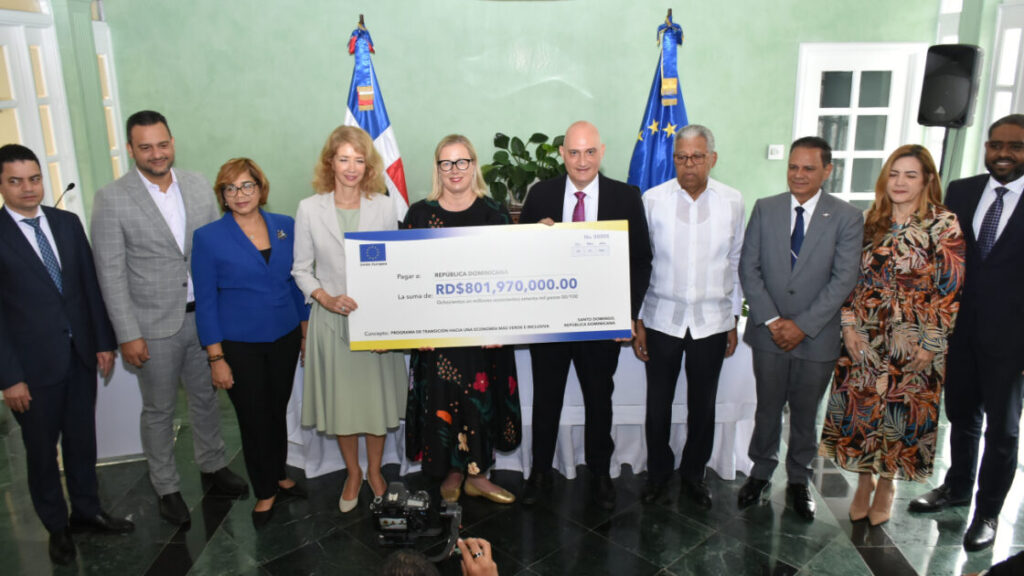 Nuevo programa de apoyo presupuestario de RD 800 millones de la Unión Europea impulsará una economía más verde e inclusiva en RD