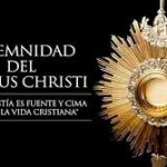Iglesia católica movilizará miles de personas por celebración del Corpus Christi