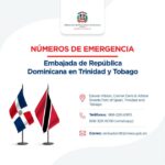 @MIREXRD informa números de contacto para Dominicanos en Trinidad y Tobago por Huracán Beryl