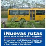 @ScarletBenzan:Nuestro gobierno continúa comprometido con la educación a traves del transporte TRAE