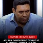 @CholitinDuluc aclara comentario de que se elimine el “nunca jamás” de la Constitución