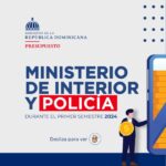 @DigePresRD durante 1er semestre 2024 la ejecución del gasto del ministerio de Interior y policia fue de RD$28,259.3 Millones