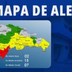 @COE_RD mantiene en alerta 2 provincias, 15 en Amarilla y 7 en verde y exhorta a continuar con precaución ante paso Huracán Beryl