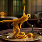 @ArteyMas_ Espaguetis bailando Ballet, una obra IA de James Gerde