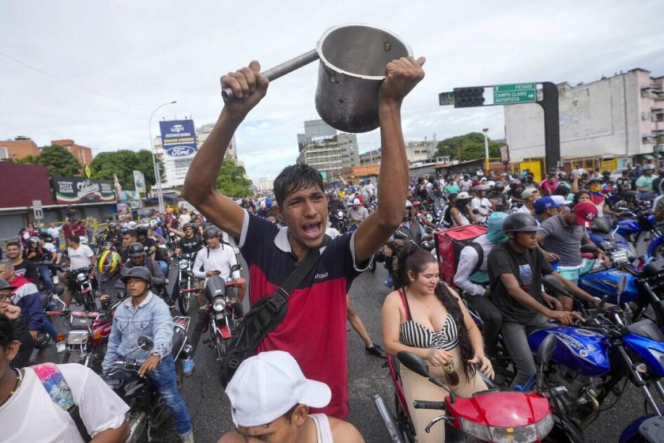 EN VIVO: Protestan en Venezuela tras proclamar el régimen como ganador a Maduro