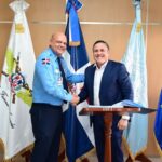 @JeanLuisRJ visita al general SoufFront Tamayo de aeroportuaria y aviación Civil @CESAC_RD