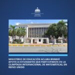 @EducacionRDo brindó apoyo a estudiantes que participaron en la Olimpiada Internacional de Matemáticas en Reino Unido