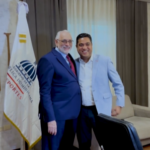 @KelvinCruzRDHoy recibí al Presidente de la Liga Dominicana de Béisbol@LIDOMRD Don Vitelio Mejía