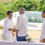 @DavidColladoM ¡Miches sigue creciendo! Acompañamos al presidente @luisabinader al primer picazo de tres grandes proyectos