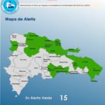 @COE_RD mantiene 14 provincias y al Distrito Nacional en alerta verde, debido a que permanece la incidencia de una vaguada