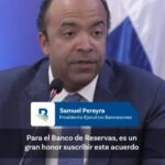 @SPereyraRojas realiza la firma del Convenio de Cooperación entre el Tribunal Constitucional y Banreservas