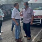 @ItoBisono se traslada a la Zona Franca de San Pedro de Macorís, junto a las autoridades de @ProindustriaRDy del @CNZFERDpara evaluar los daños causados por el incendio que afectó las seis naves de Tabacalera de García