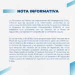 @COE_RD prohíbe toda actividad acuática y uso Balnearios en las comunidades de La Estancia (Las Coles) y Mucha Agua en San Cristóbal