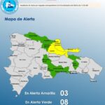 @COE_RD mantiene 03 provincias en alerta amarilla y amplía 07 y al Distrito Nacional en verde