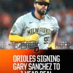 @JMena26 Gary Sanchez firmó por una temporada con los Orioles de Baltimore