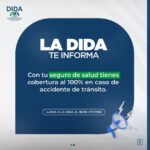 @EliasBaezD Feliz Navidad En caso de accidente de tránsito tu seguro de salud cubre el 100% . Llama a la @DIDA_RDo 24 horas