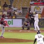 @JMena26: Juan Lagares conectó jonrón con las bases llenas y las Águilas van ganando 4 x 0