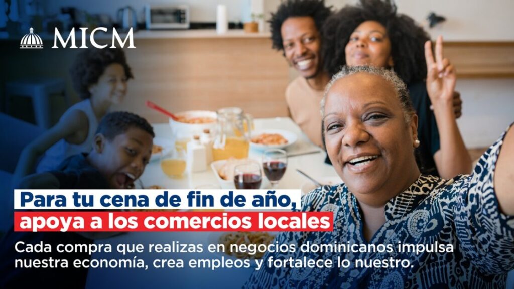 @MIC_RD Este fin de año impulsa a nuestra gente! Al comprar tus alimentos, ropa o decoraciones en comercios locales, estás contribuyendo directamente al crecimiento de la economía dominicana.