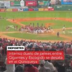 Un emocionante enfrentamiento entre los Gigantes del Cibao y los Leones del Escogido en el Estadio Quisqueya Juan Marichal se tornó tenso y caótico tras un incidente en el terreno