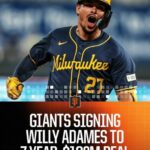 @JMena26 Willy Adames firmó con los Gigantes de San Francisco por 7 temporadas y 182 millones