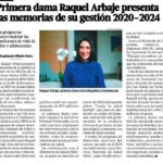 @RaquelArbaje presenta las memorias de su gestión 2020-2024