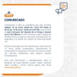 @RDMOPC Informamos a toda la ciudadanía que este próximo sábado 18 de enero desde las 10:00 PM hasta el domingo 19 de enero hasta las 4:00 PM se procederá al cierre temporal del elevado de la Ortega y Gasset con 27 de Febrero