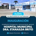 Dr.marioLama @SNSRDO El presidente @LuisAbinader continúa apostando a la salud con la inauguración de la ampliación de la Emergencia y el remozamiento general del Hospital Municipal Dra. Etanailda Brito en las Guaranas