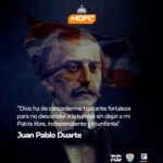 DeligneAB @RDMOPC El 26 de enero de 1813, hace 209 años, nació Juan Pablo Duarte, Padre de la Patria y fundador de la República Dominicana. Hoy conmemoramos su heroísmo y entrega a nuestra nación