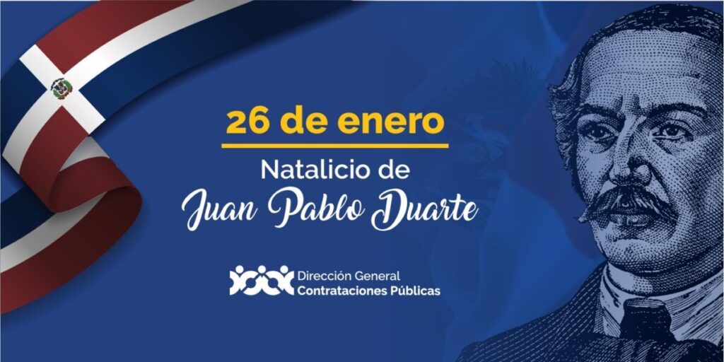 @ComprasRD Hoy celebramos el legado de nuestro padre de la patria, Juan Pablo Duarte
