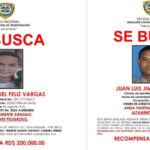 @PoliciaRD ofrece recompensa de 300,000 y 200,000 por información que permita capturar 2 ex miembros prófugos por homicidios