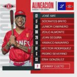 @Jmena26 Jean Segura está en la alineación para el juego frente al Licey