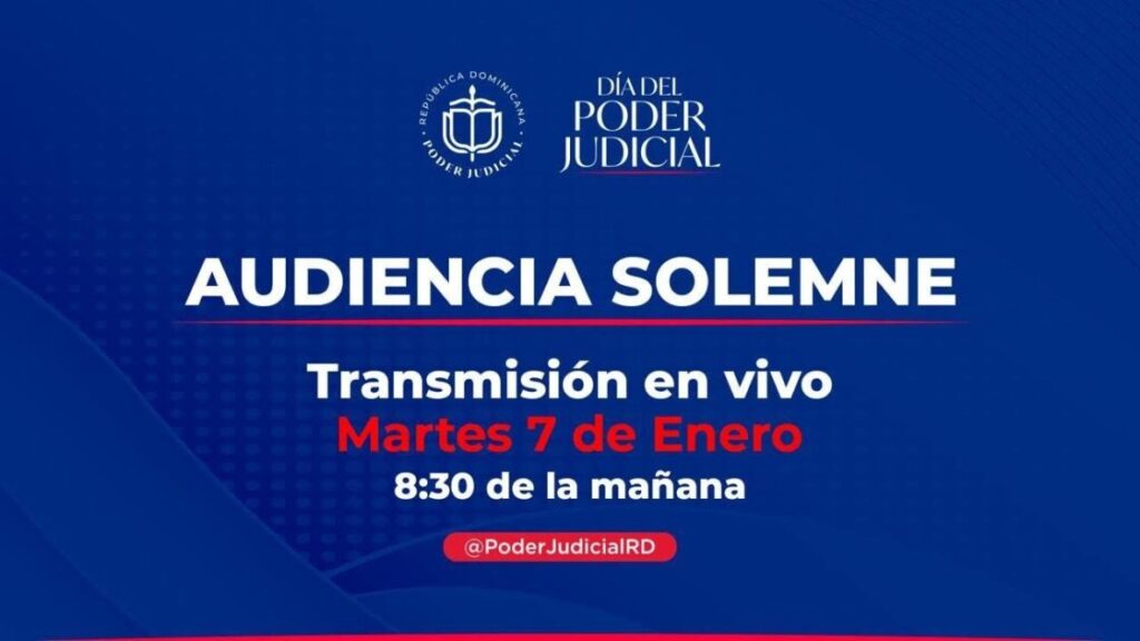 EN VIVO | Audiencia solemne por el día del Poder Judicial RD @PoderJudicialRD