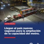 @OPRET_RD Llegan al País nuevos vagones para la ampliación de la capacidad del metro de Santo Domingo