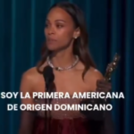 @CarolinaMejiaG ¡Felicidades @zoesaldana! La primera dominicana en ganar un Oscar, abriendo el camino para que otras mujeres y niñas sigan logrando sus sueños