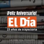 @LuisValdezVeras Felicita al periódico @ElDia_do, 23 años siendo un referente del periodismo comprometido con la verdad y la información de calidad