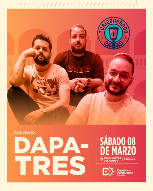 @TurismoRD Este sábado 8 de marzo, Dapatres pondrá el ritmo en las Escalinatas del Conde