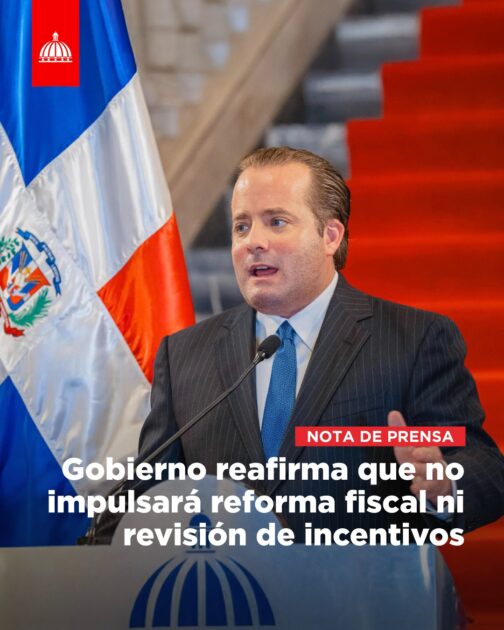 @JosePaliza reiteró hoy que el Gobierno no tiene previsto promover ninguna reforma fiscal ni revisión de incentivos impositivos